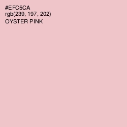 #EFC5CA - Oyster Pink Color Image